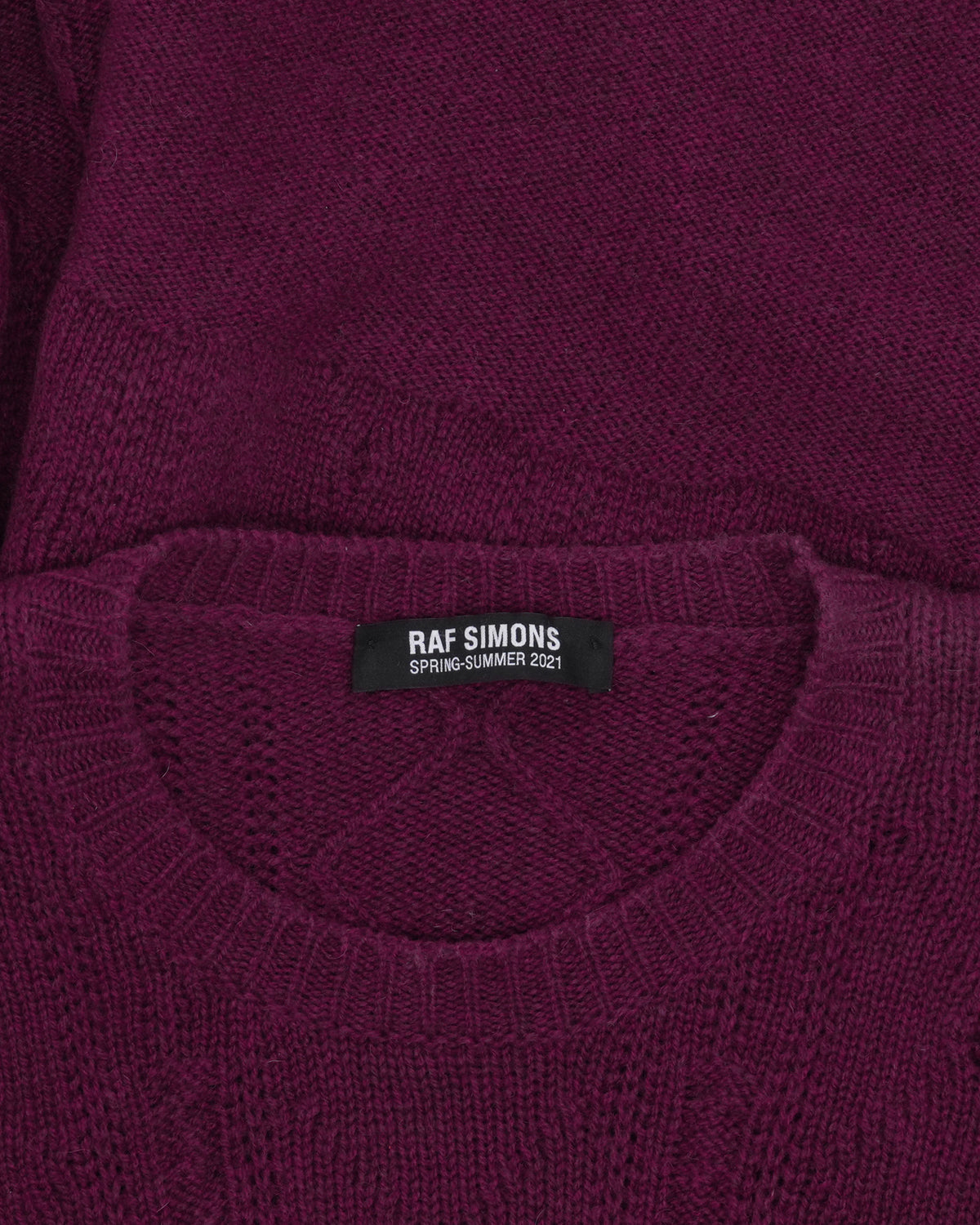 SS21 Oversized Wool Patchwork Sweater