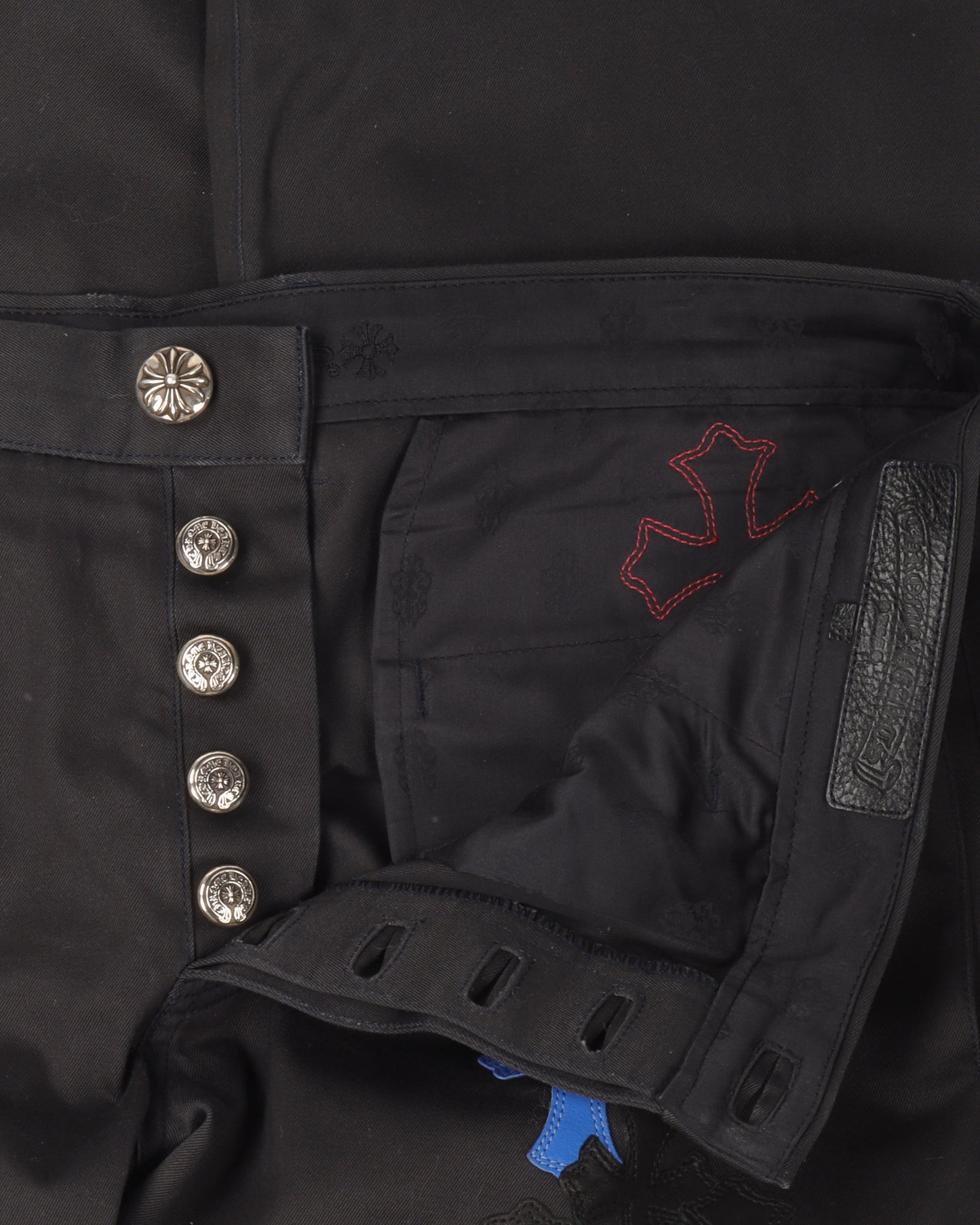 Multicolor Cross Patch Chino Pants