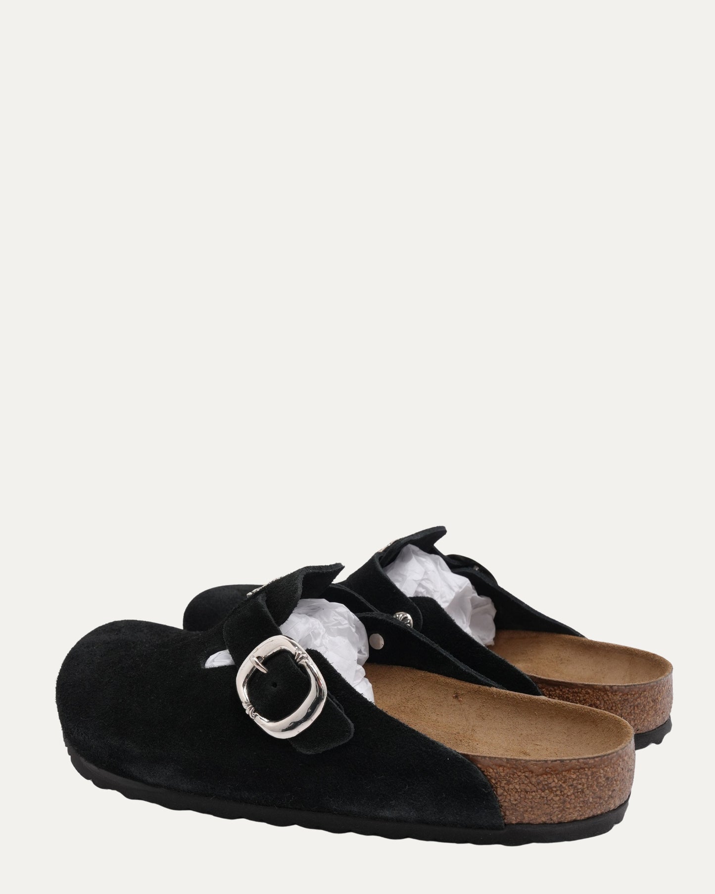 Dagger Embellished Birkenstock Boston Suede Mule