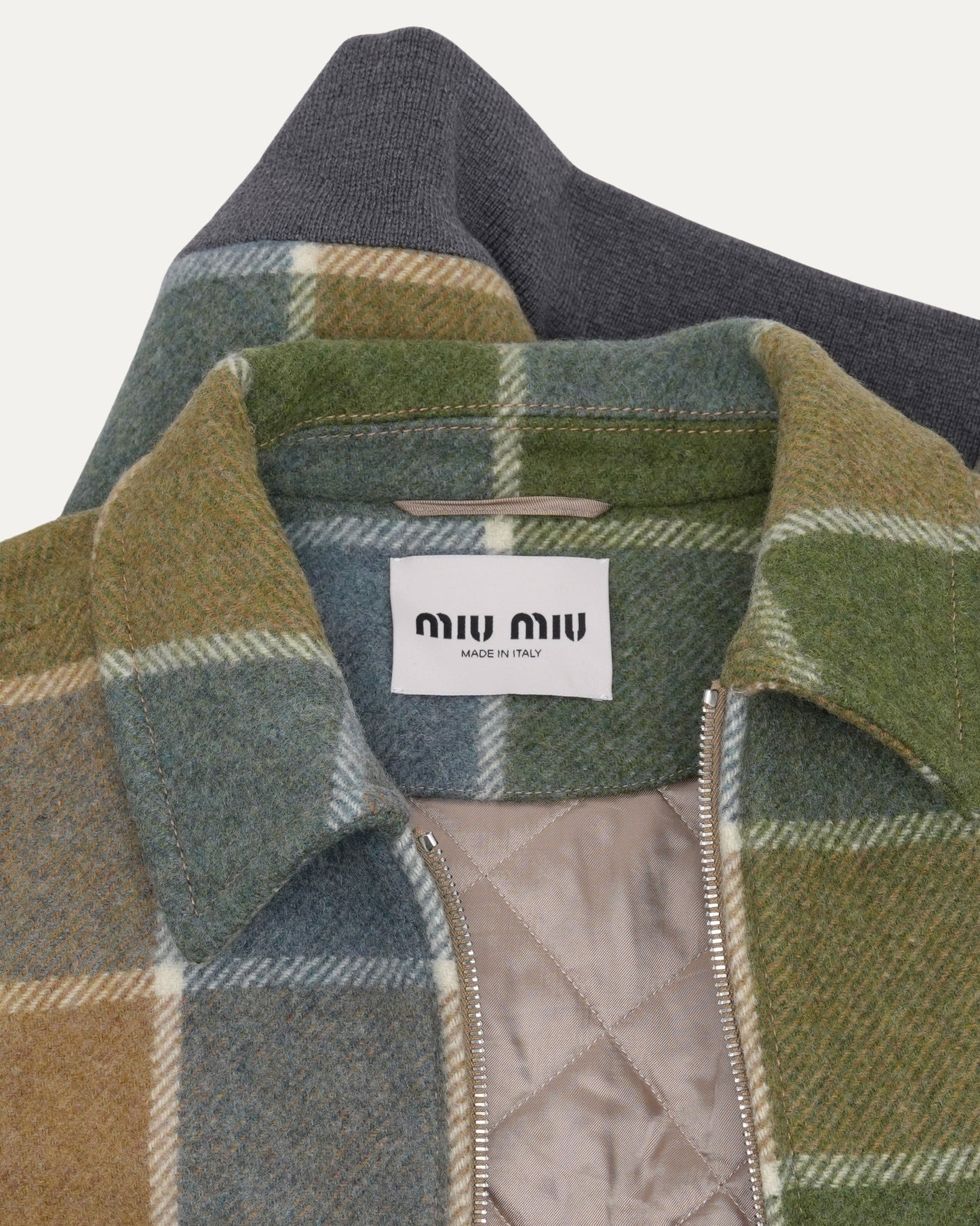 Plaid Blouson Jacket