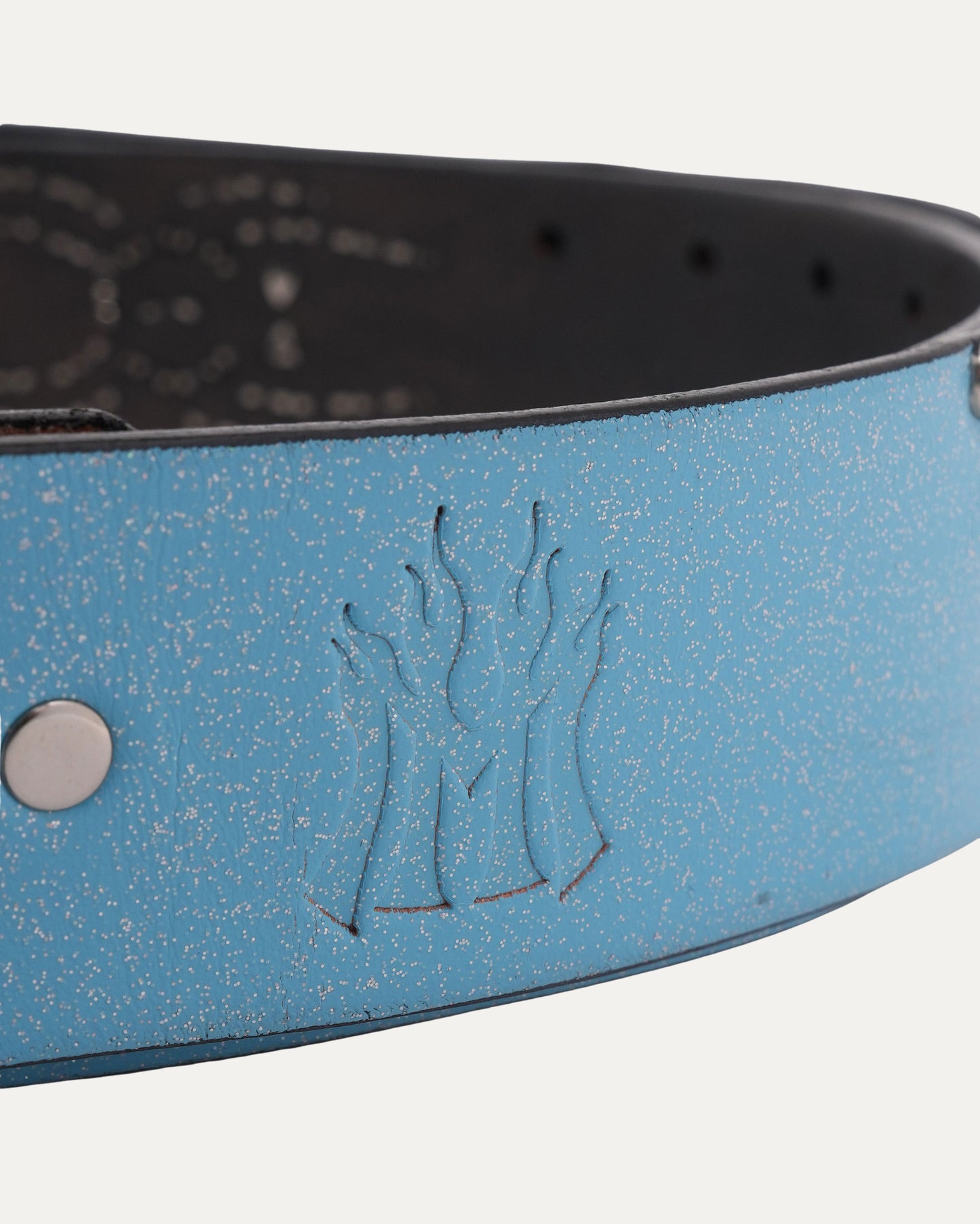 Studded Zebra Inlay Belt