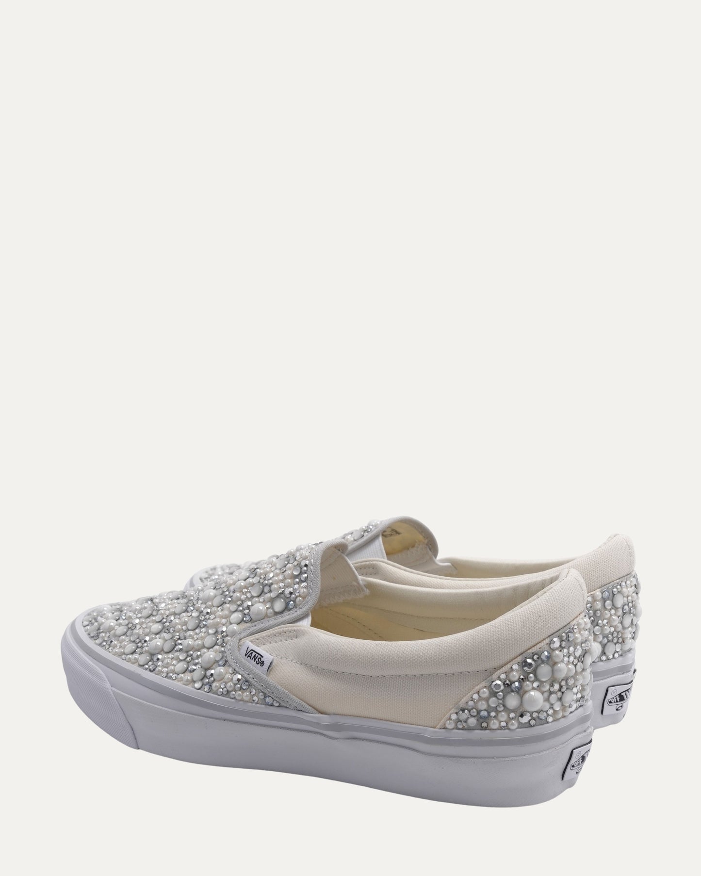 Embellished Vans Slip On Sneakers