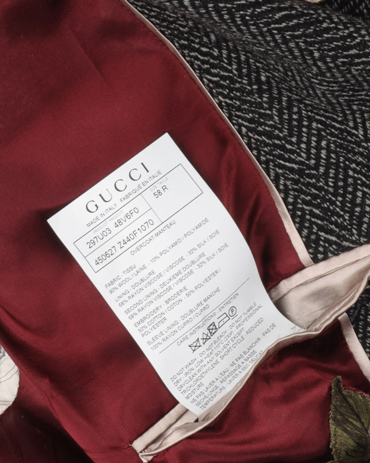 Embroidered Wool Coat