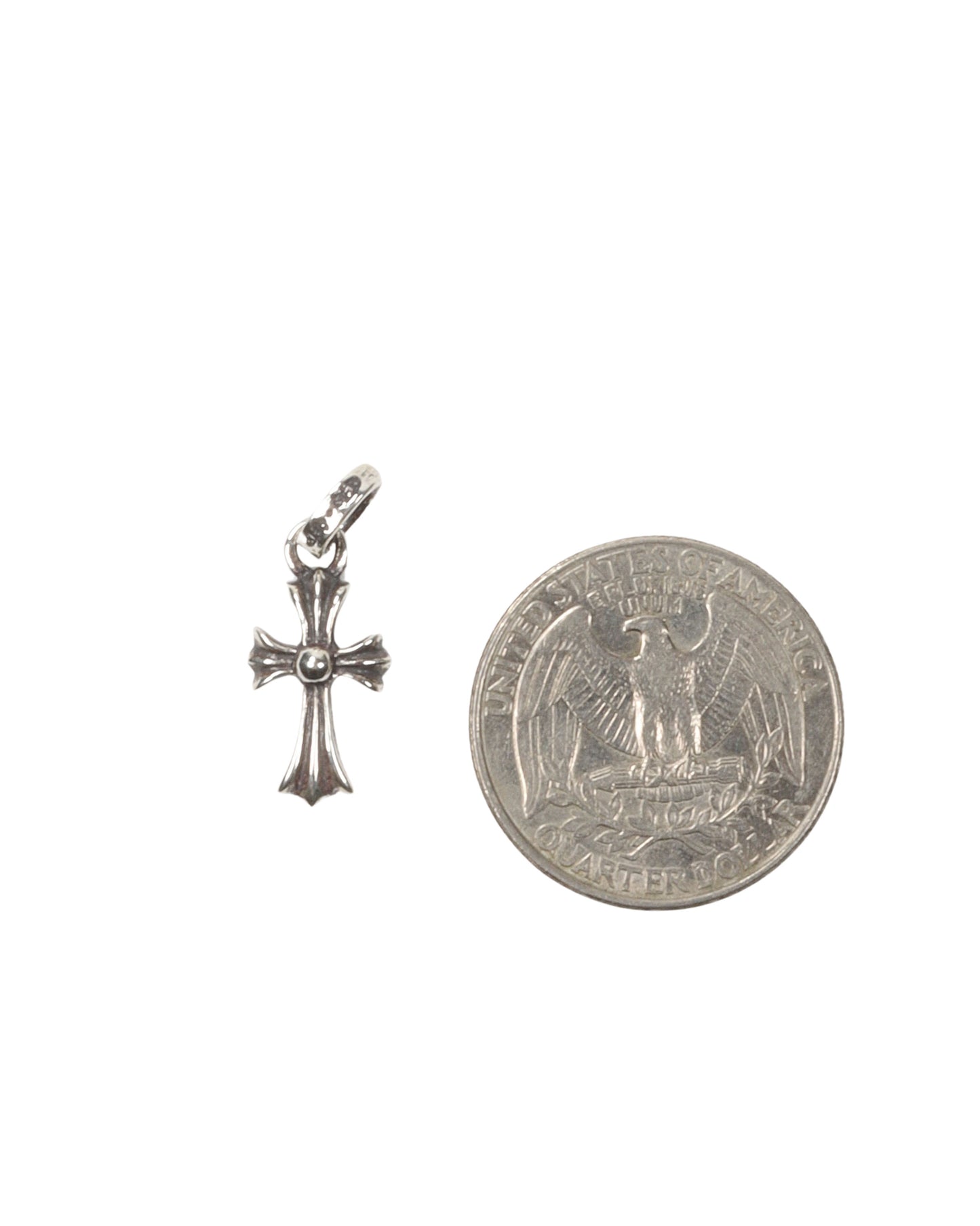 Baby Fat Pink Sapphire Cross Charm