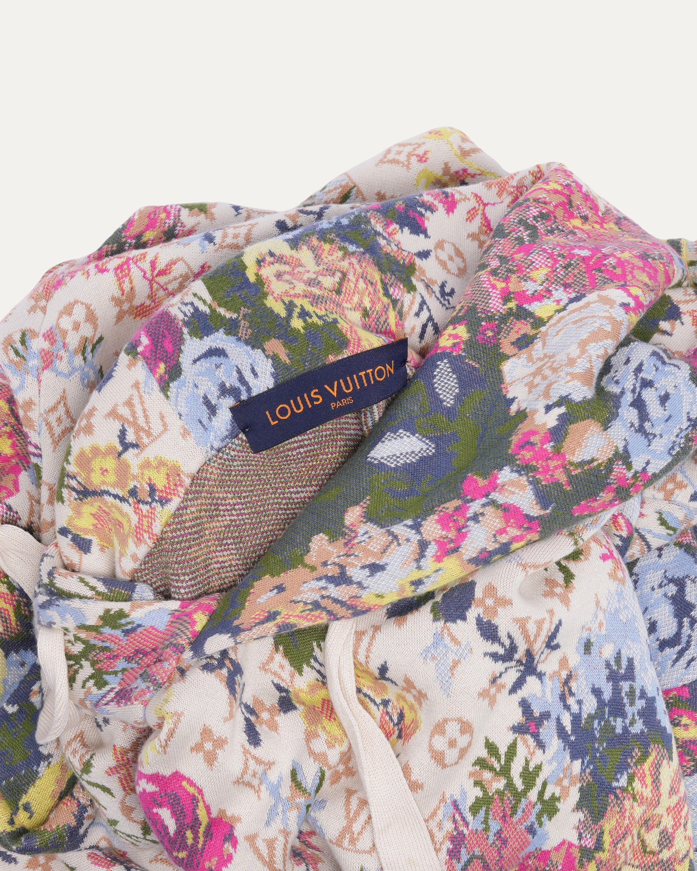 Floral Monogram Jacquard Hoodie