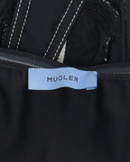 Denim Paneled Bodysuit