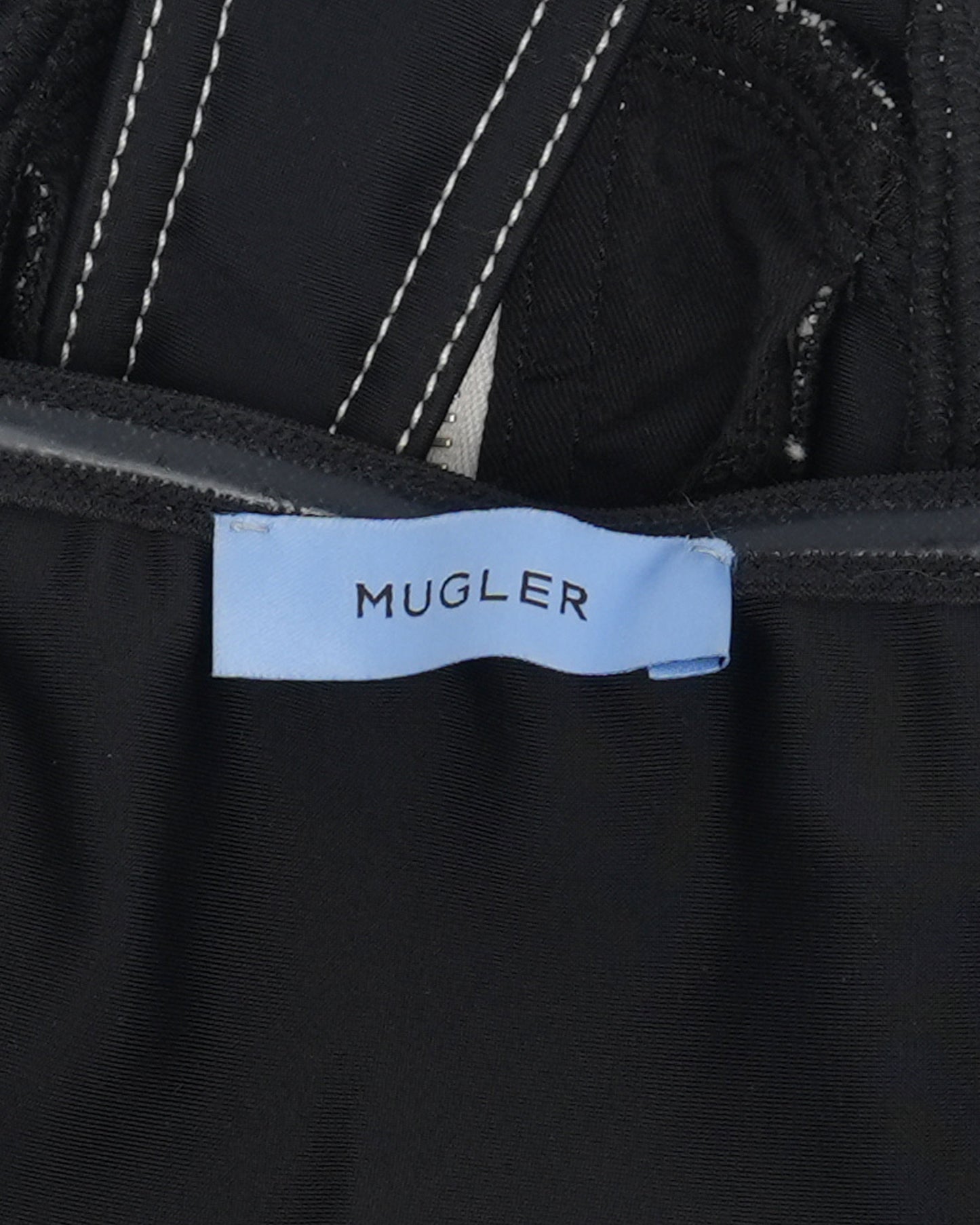 Denim Paneled Bodysuit