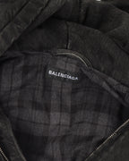 Oversized Denim Hooded Work Jacket