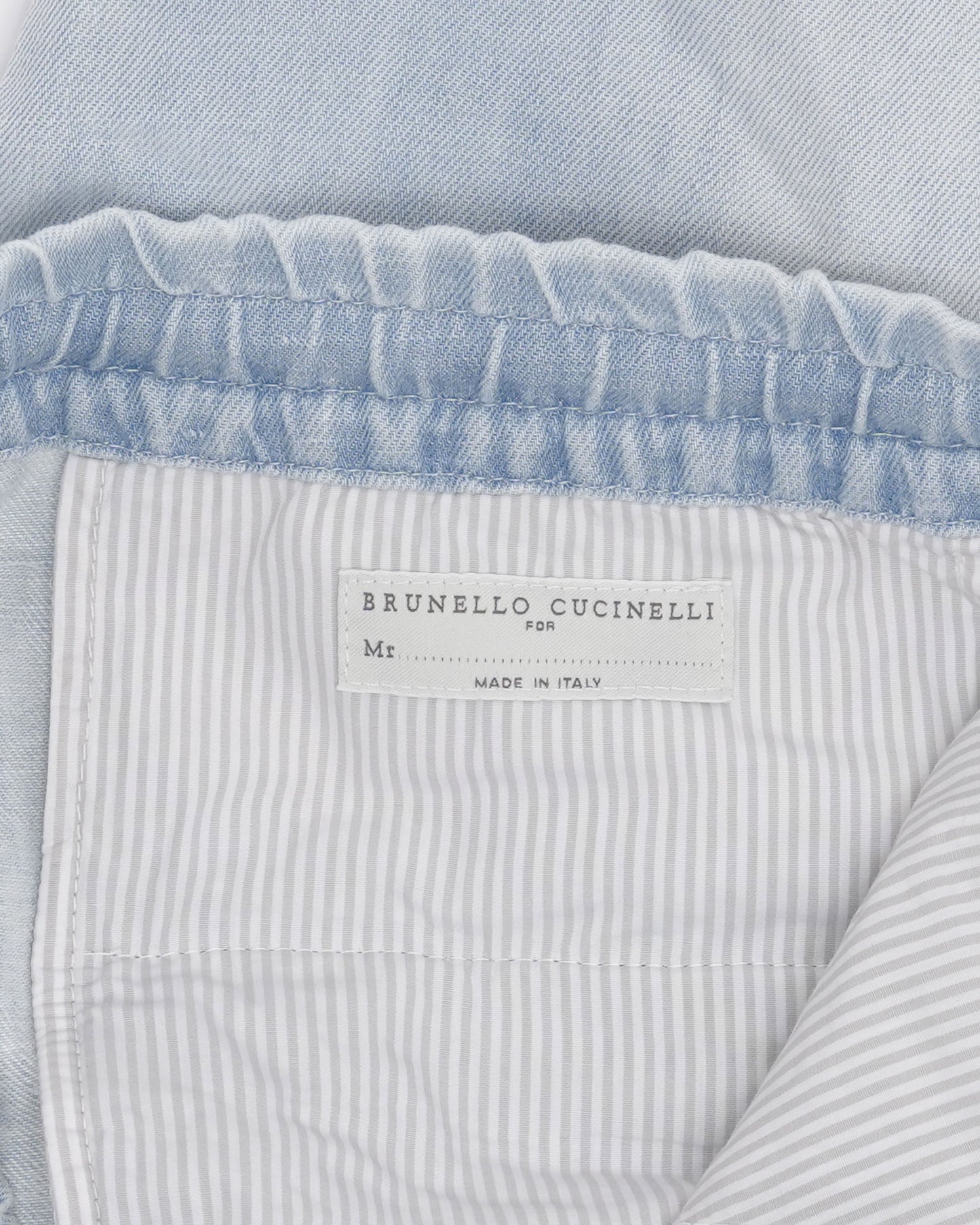 Linen Blend Pleated Drawstring Pants