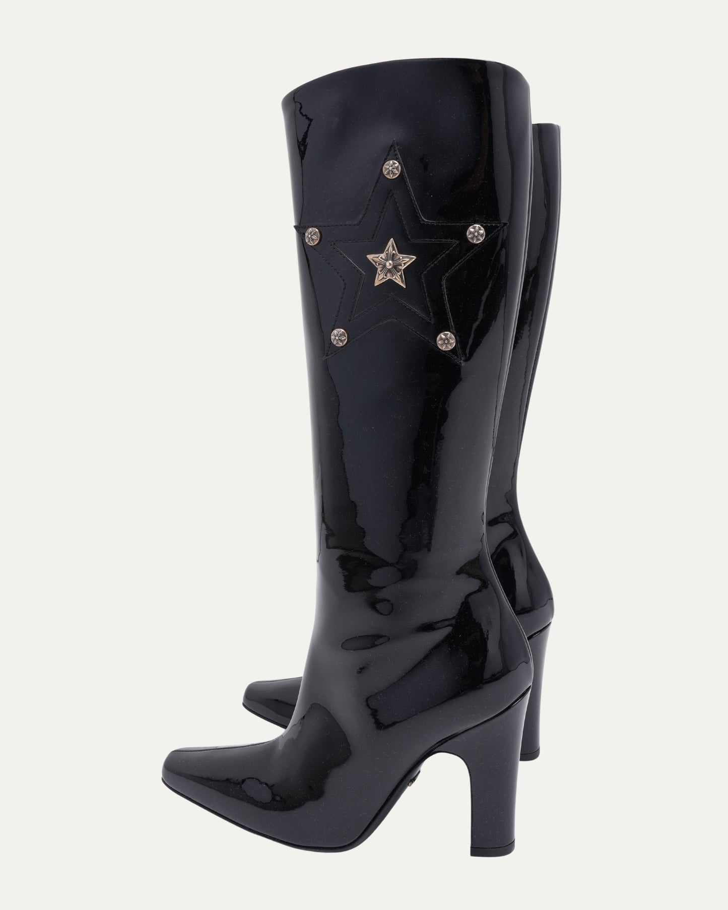 Patent Leather Star Embellished Sugar Jones Boots