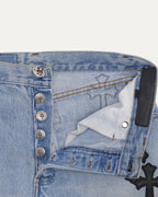 Levis 501 Cross Patch Jeans