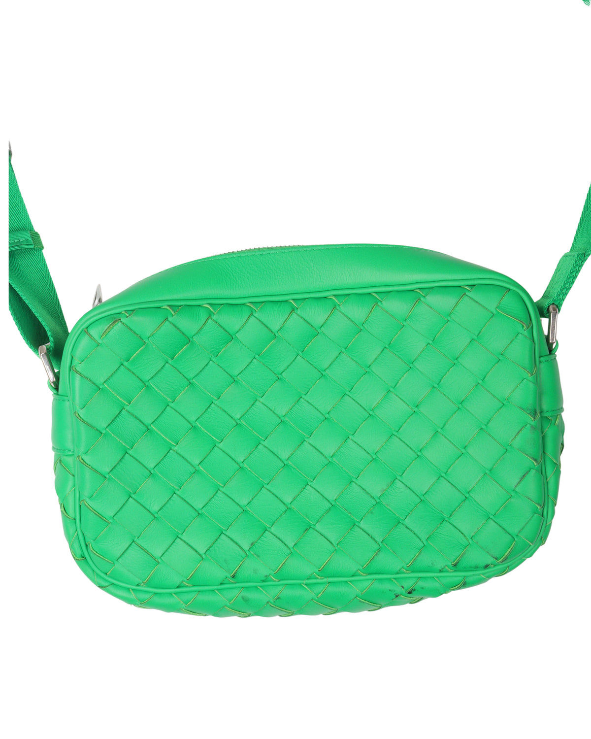 Intrecciato Leather Shoulder Bag