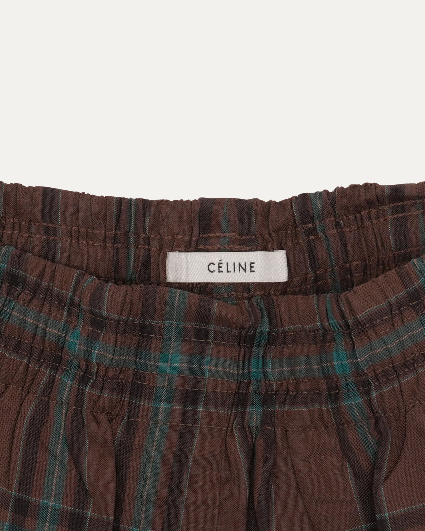 Plaid Wool Pants
