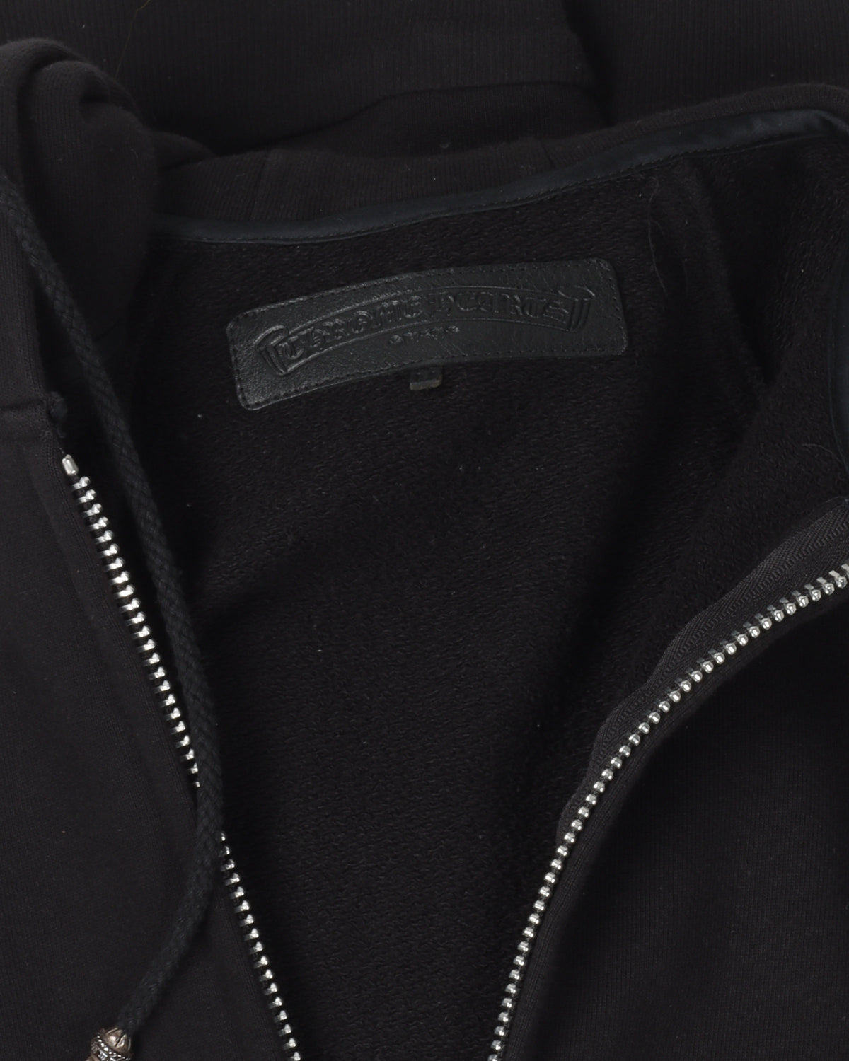 Vintage Cross Patch Sleeveless Zip-Up Hoodie