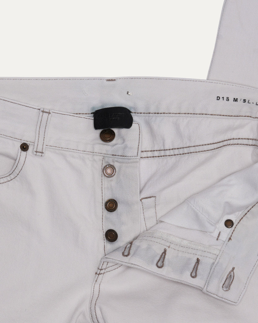 Slim Fit Button Fly Jeans