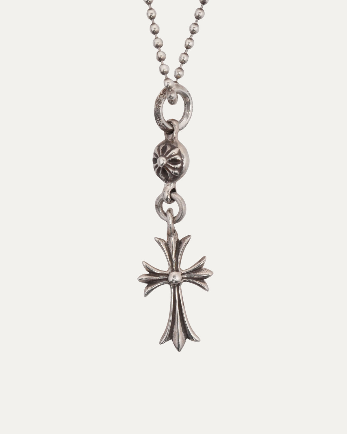 Cross Plus Ball Pendant w/ Ball Chain