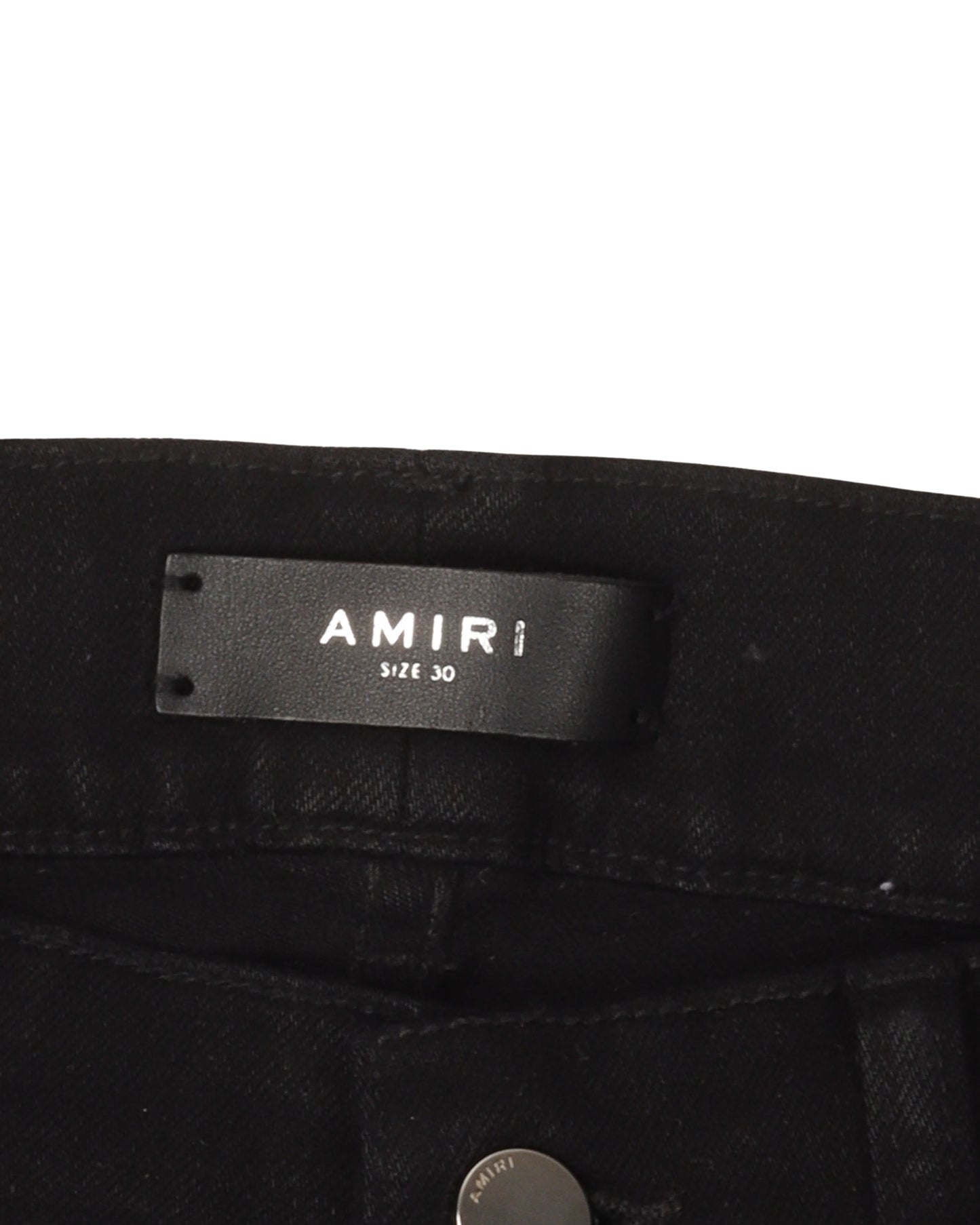 MX1 Leather Snake Skin Distressed Jeans
