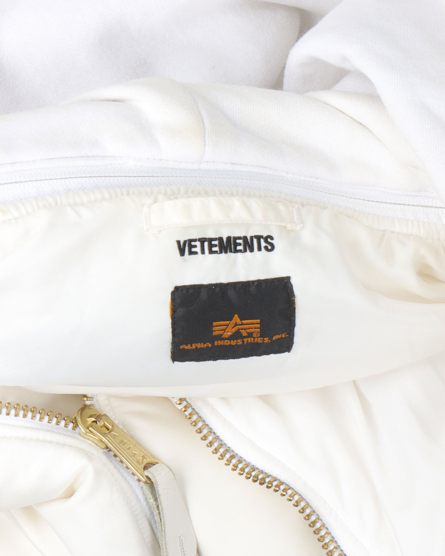 SS17 Alpha Industries Sleeveless Bomber Jacket Vest