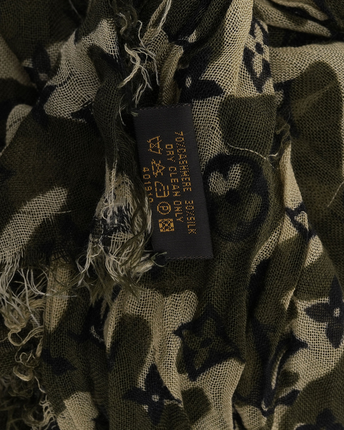 Takashi Murakami Monogramouflage Cashmere-Silk Blend Scarf