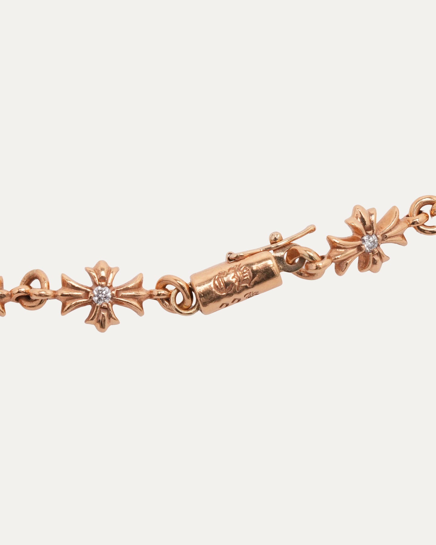 Gold & Diamond Tiny E Necklace