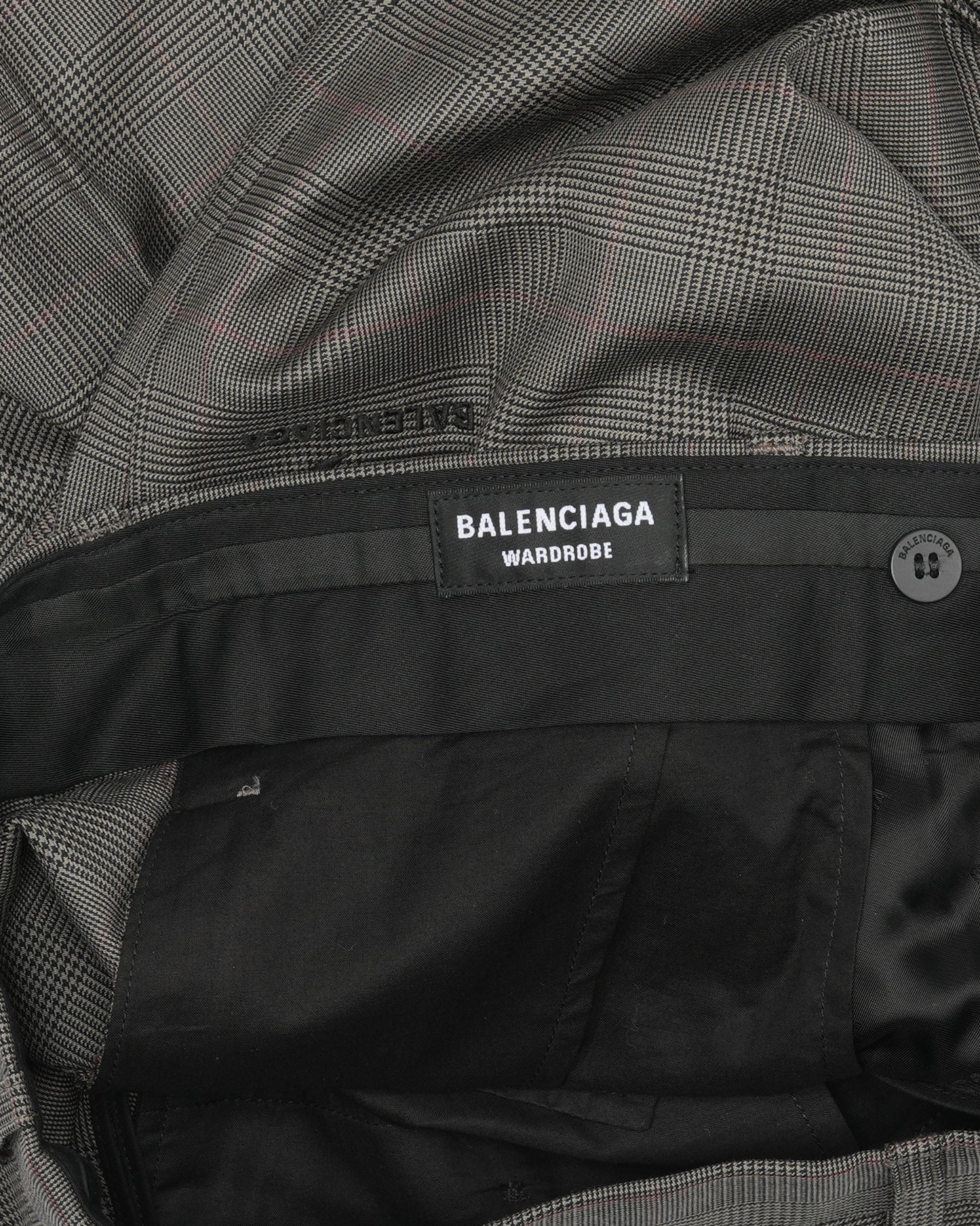Sport Logo Plaid Trousers