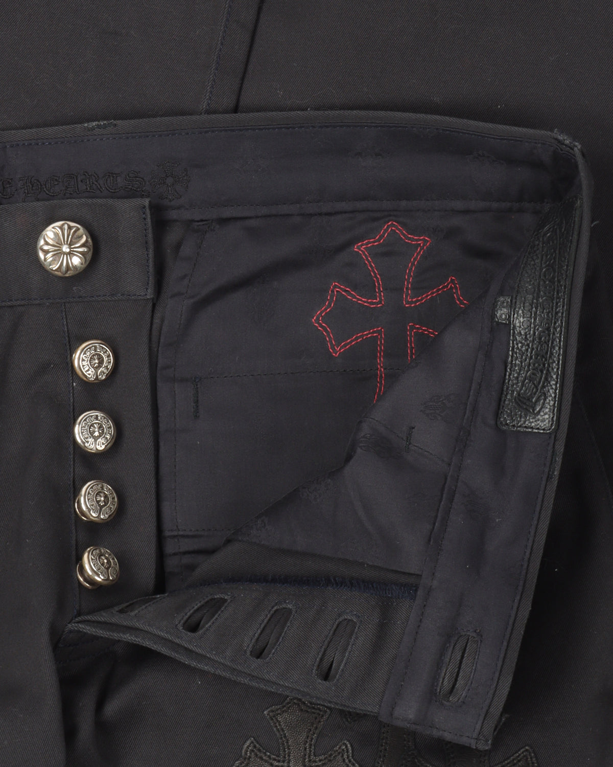 Multicolor Cross Patch Chino Pants