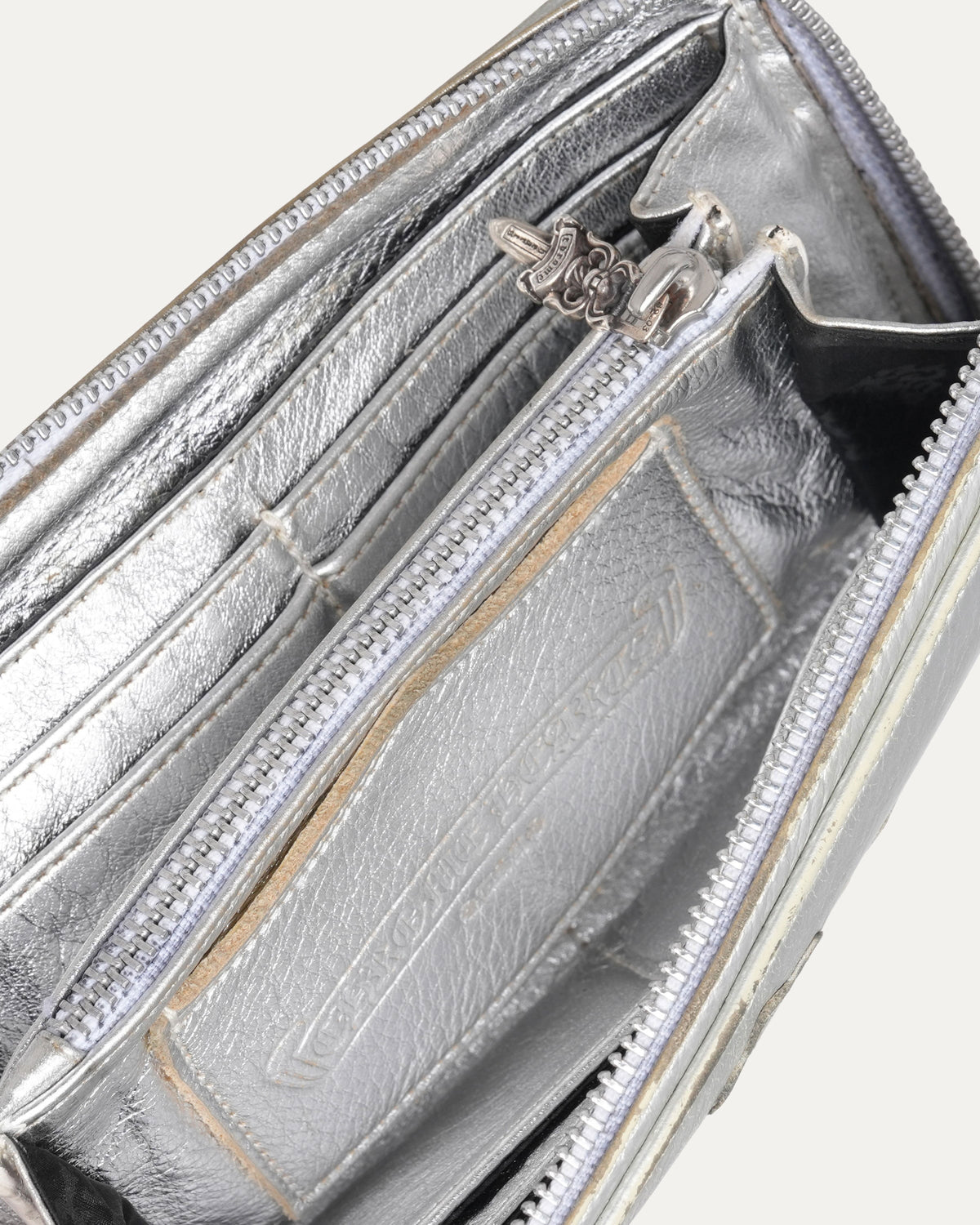 Cemetery Cross Patch Long Zip Wallet