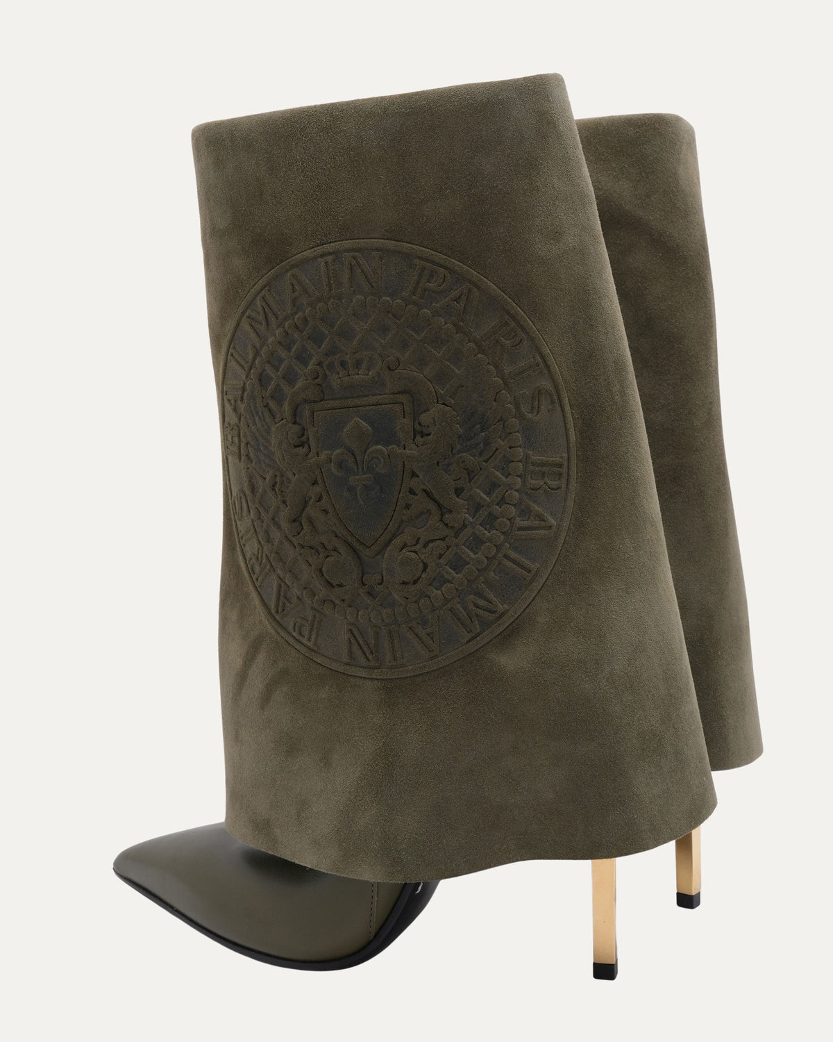 Suede Rolled Over Boots