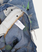 Distressed Embroidered Jeans