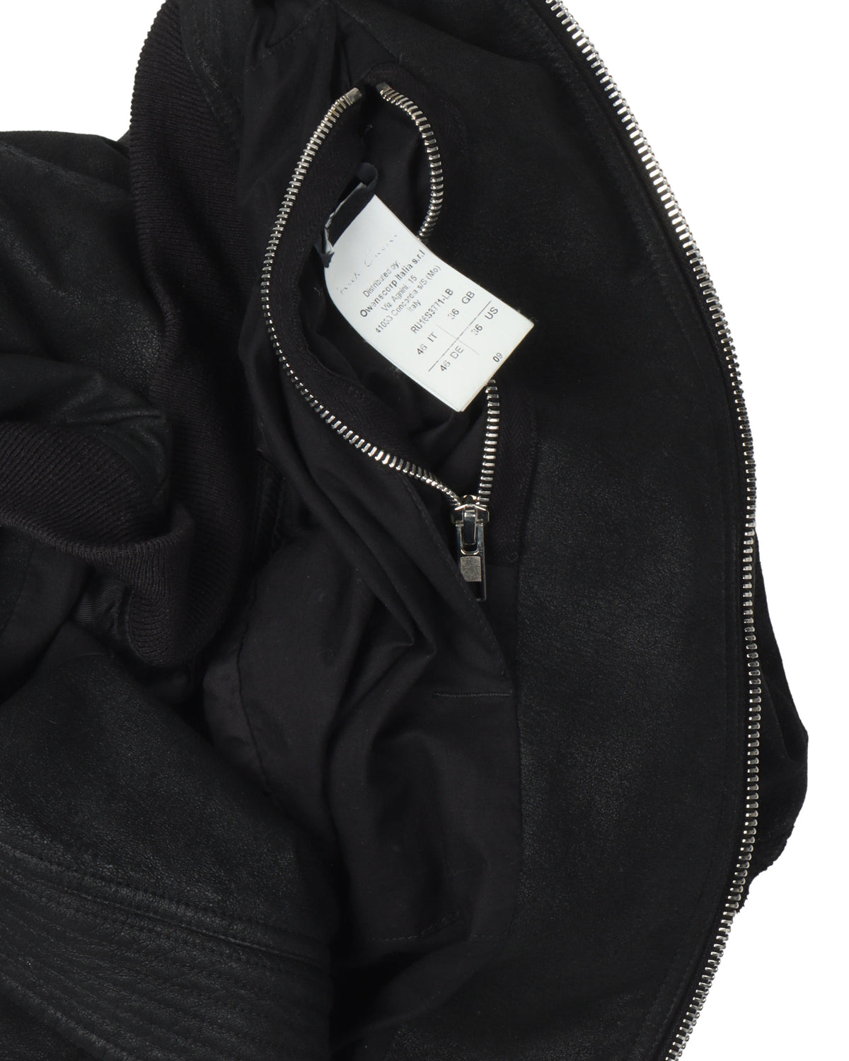 Blistered Lamb Leather Bomber Jacket