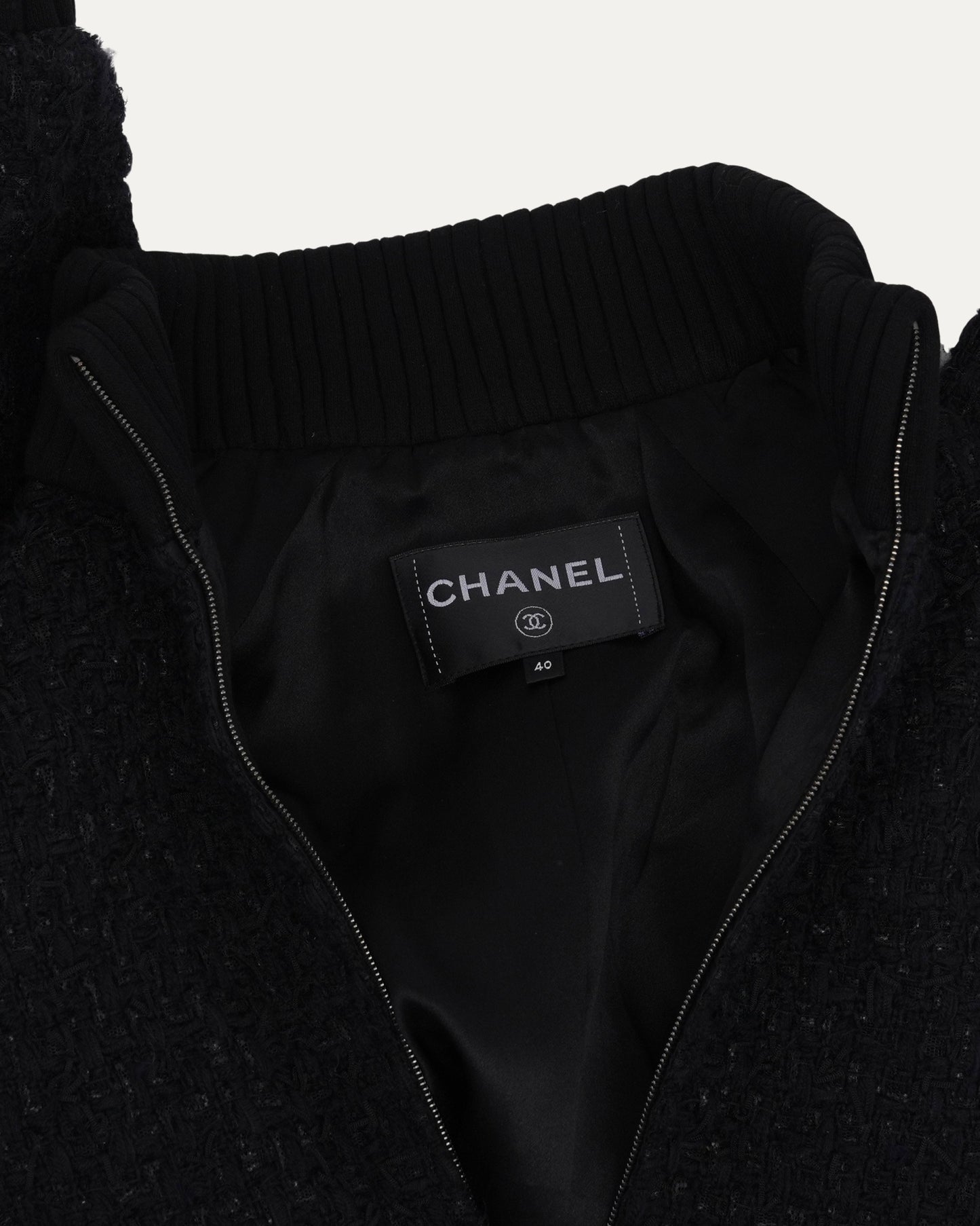 Tweed Crystal Embellished Blouson