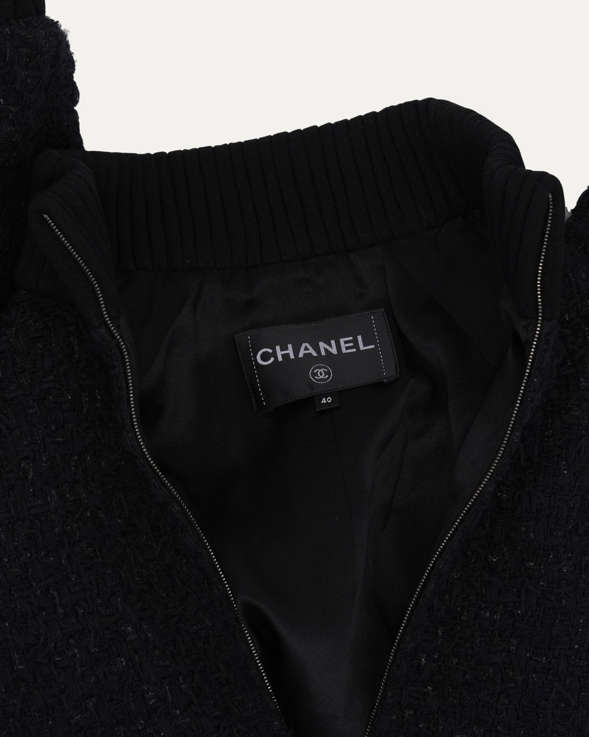 Tweed Crystal Embellished Blouson