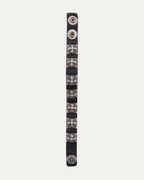 Pyramid Cross Stud Leather Bracelet