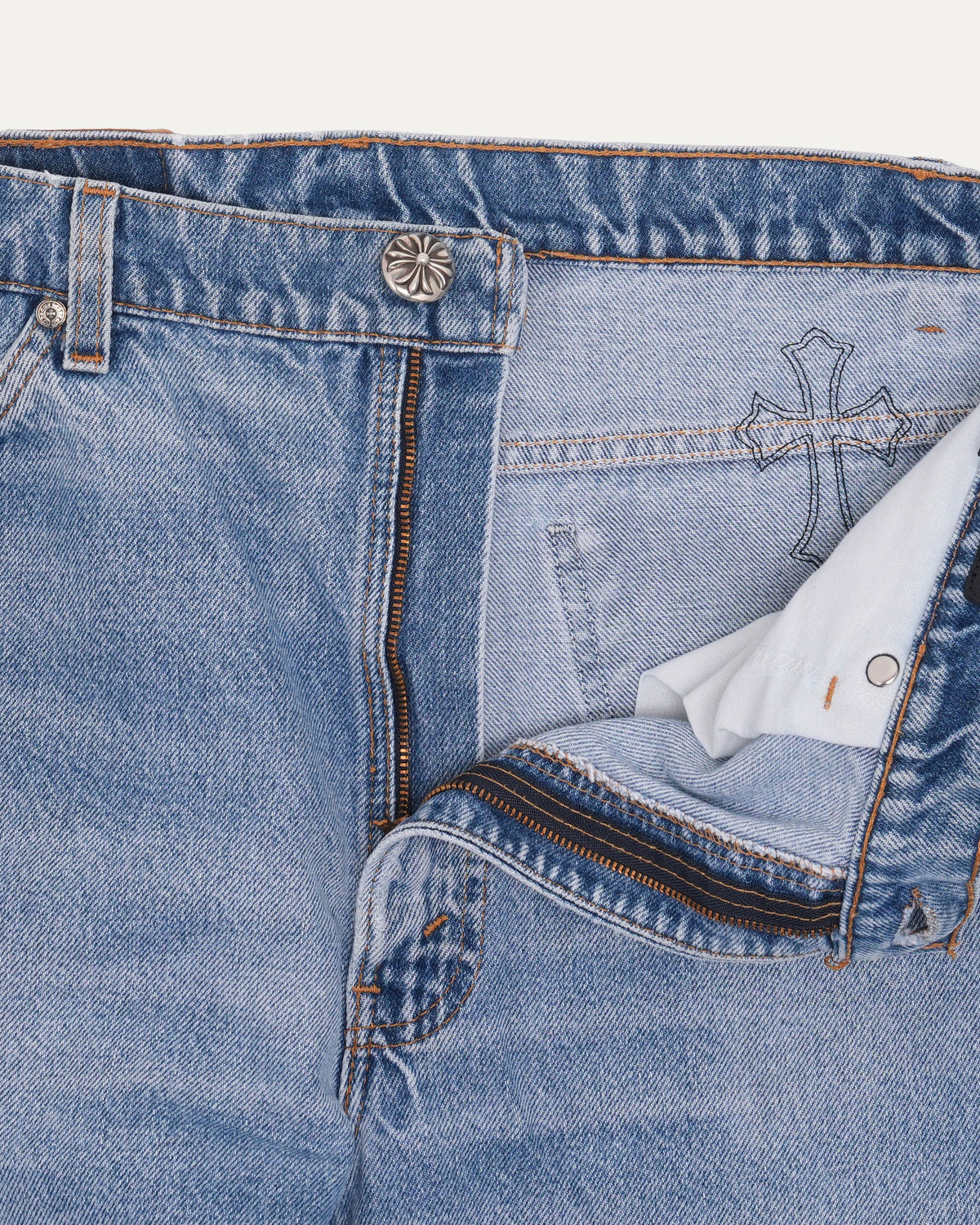 Levi's 517 Orange Tab Cross Patch Jeans