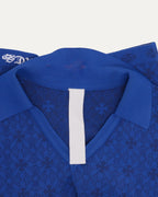 Jacquard Monogram Polo Top