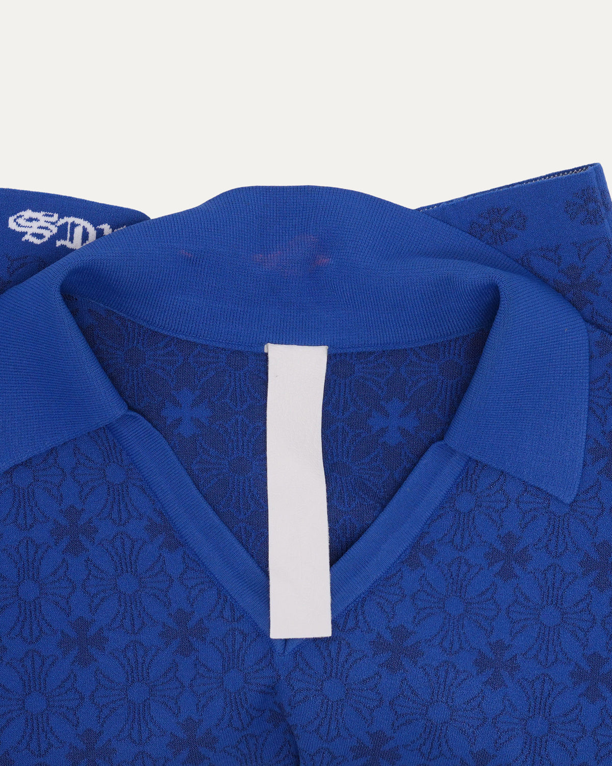 Jacquard Monogram Polo Top