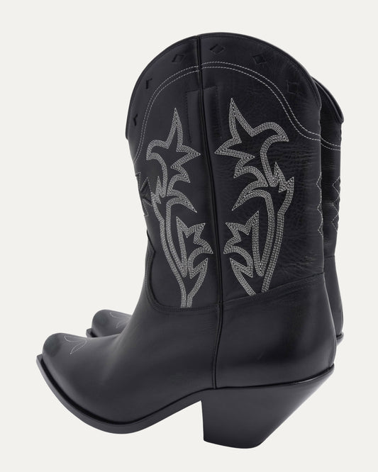 Embroidered Swiss Cowboy Boots