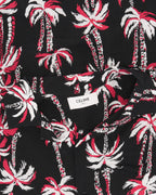 Palm Tree Print Camp Collar Shirt