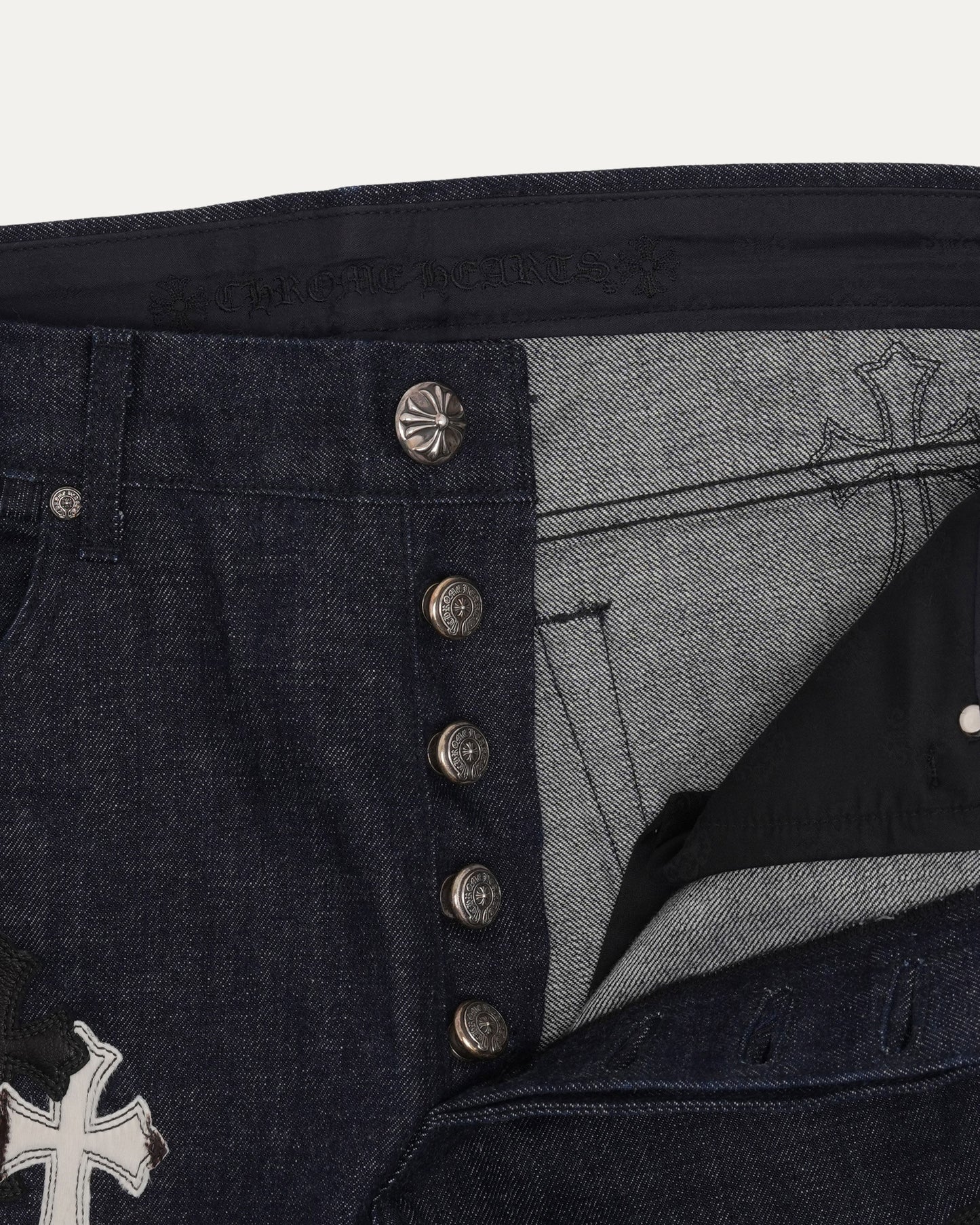 Cross Patch Raw Selvedge Jeans