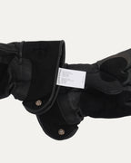 Cross Patch Leather Motorcycle Gloves
