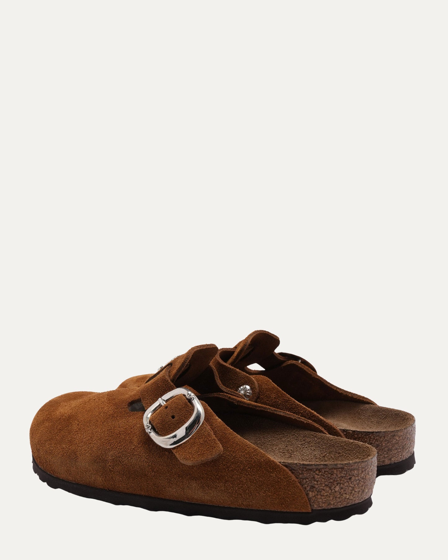 Dagger Embellished Birkenstock Boston Suede Mule