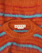 Striped Mohair Blend Sweater