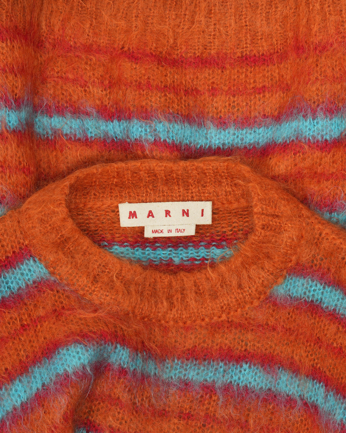 Striped Mohair Blend Sweater