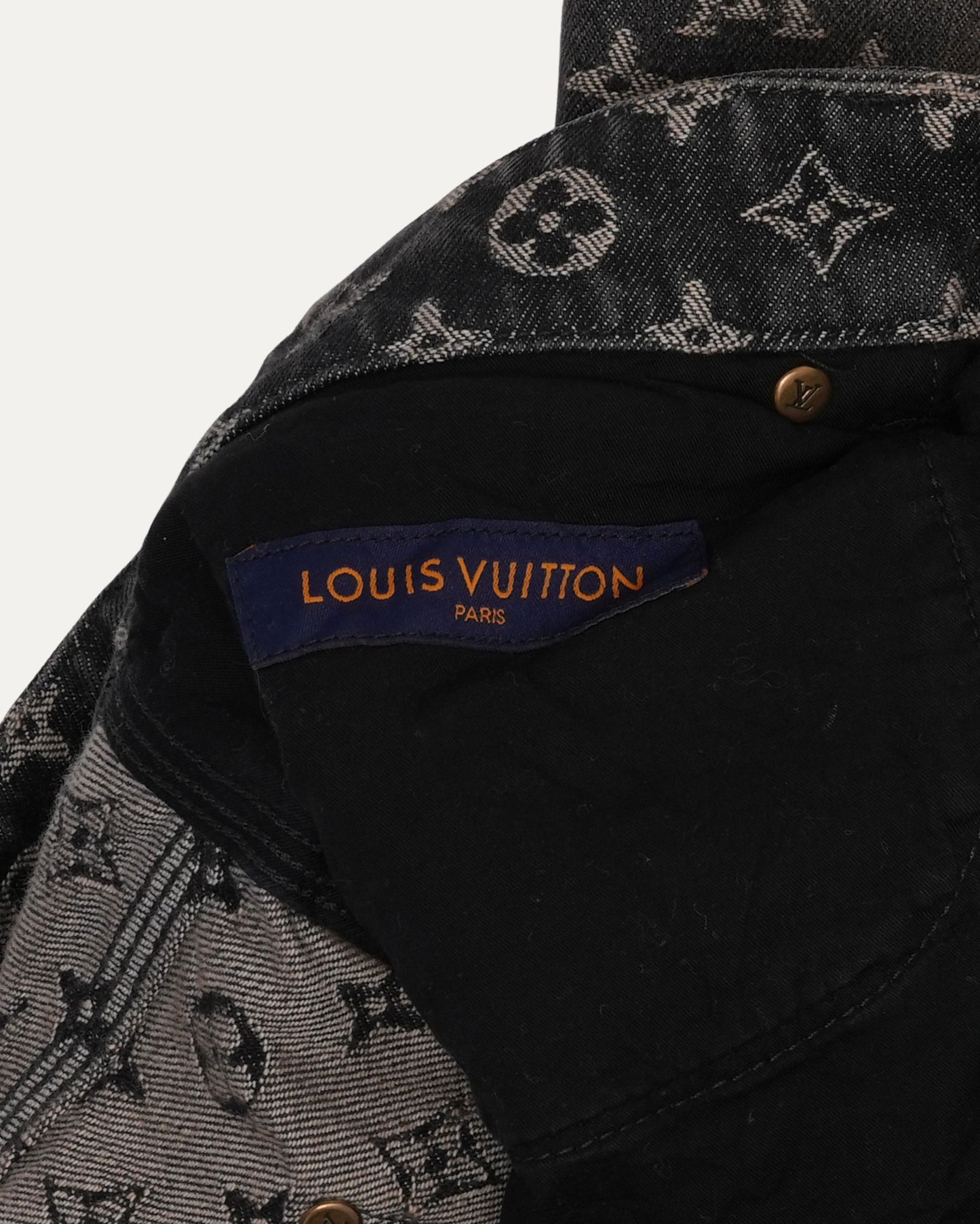 Distressed Monogram Jeans