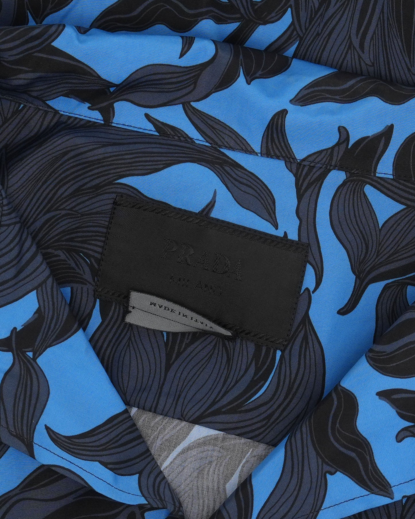 Leaf Print Short Sleeve Shirt