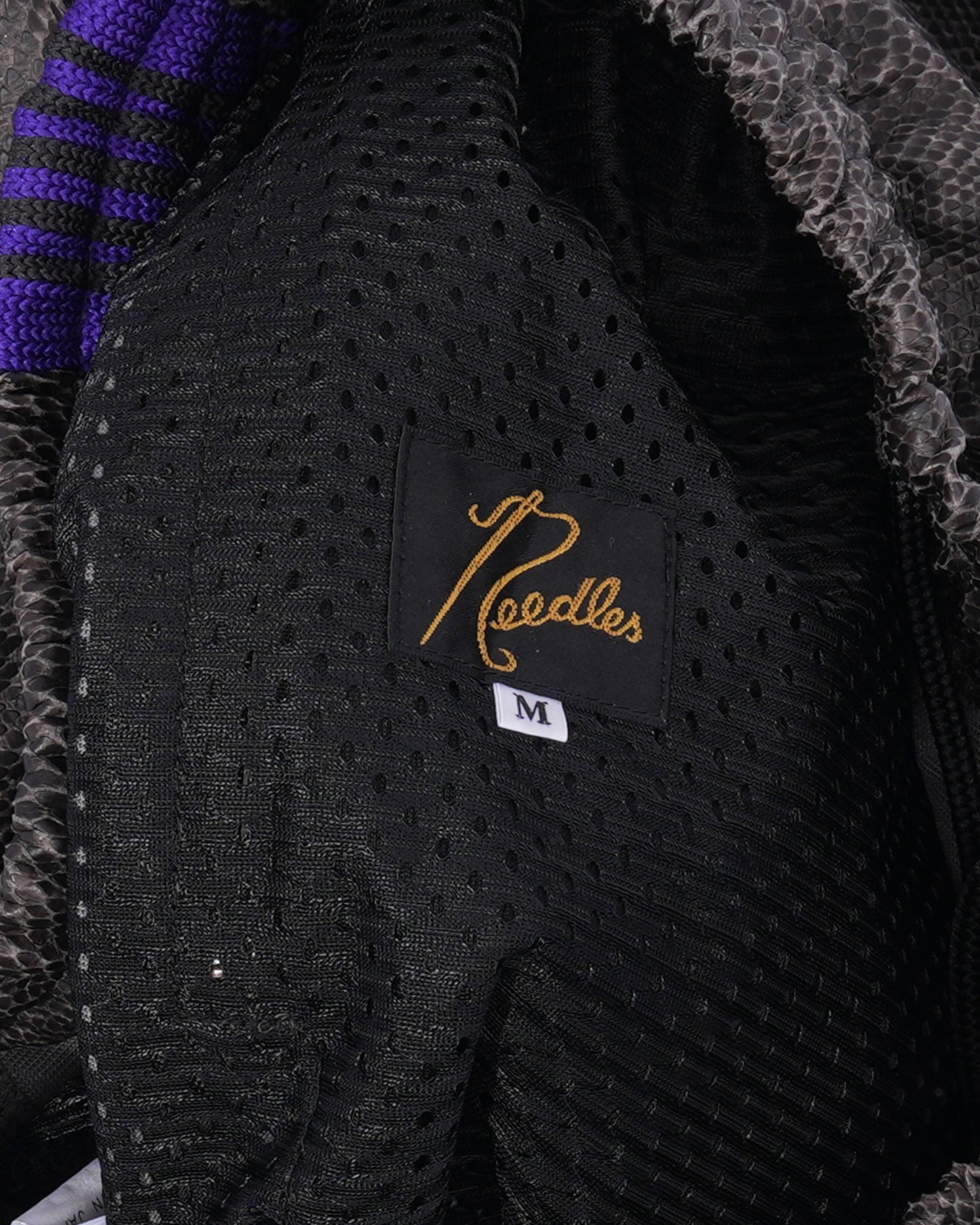 Synthetic Python Skin Track Pants
