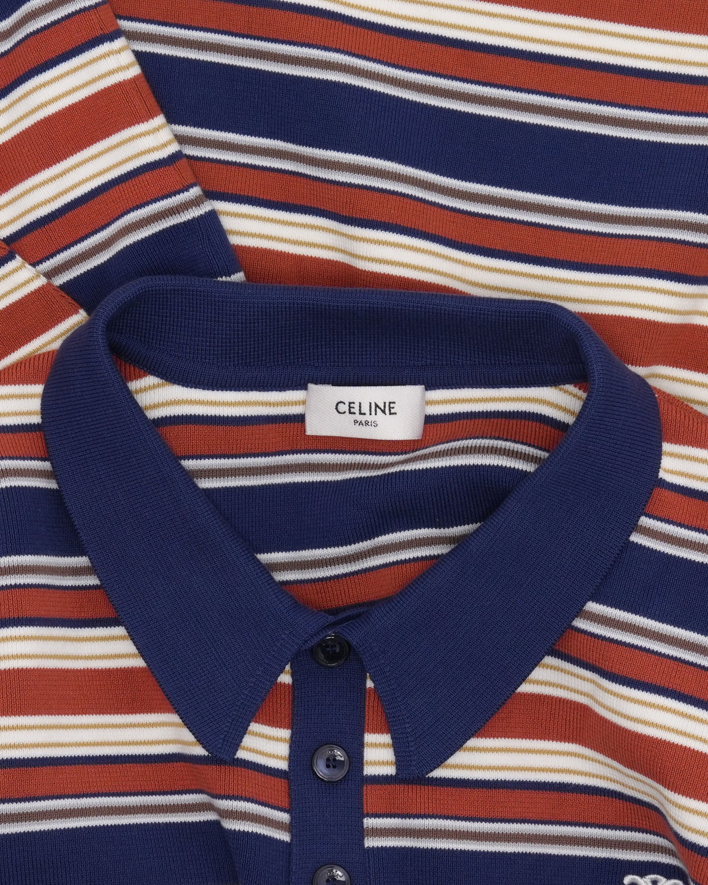 Striped Knit Polo