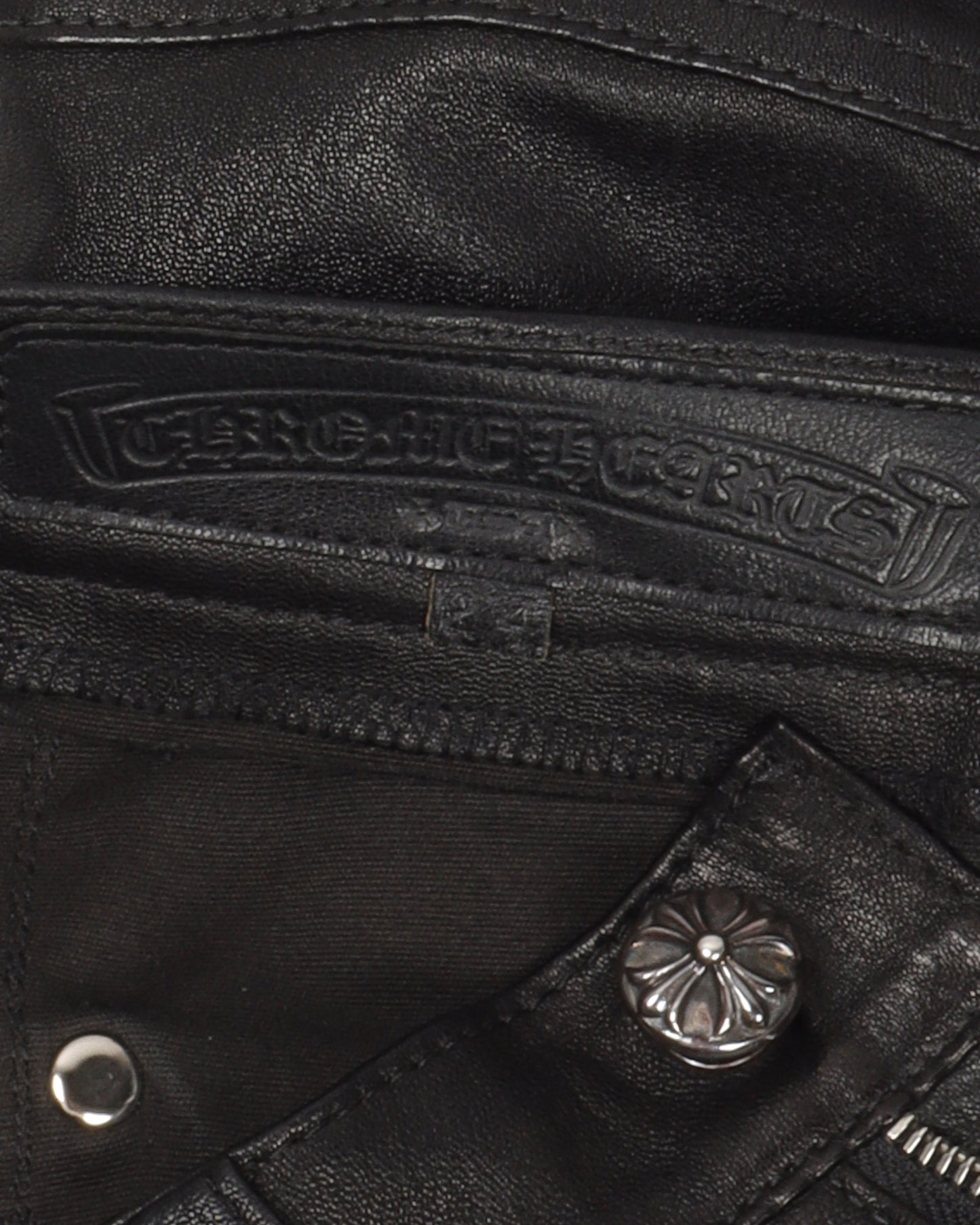 Slim Fit Leather Pants