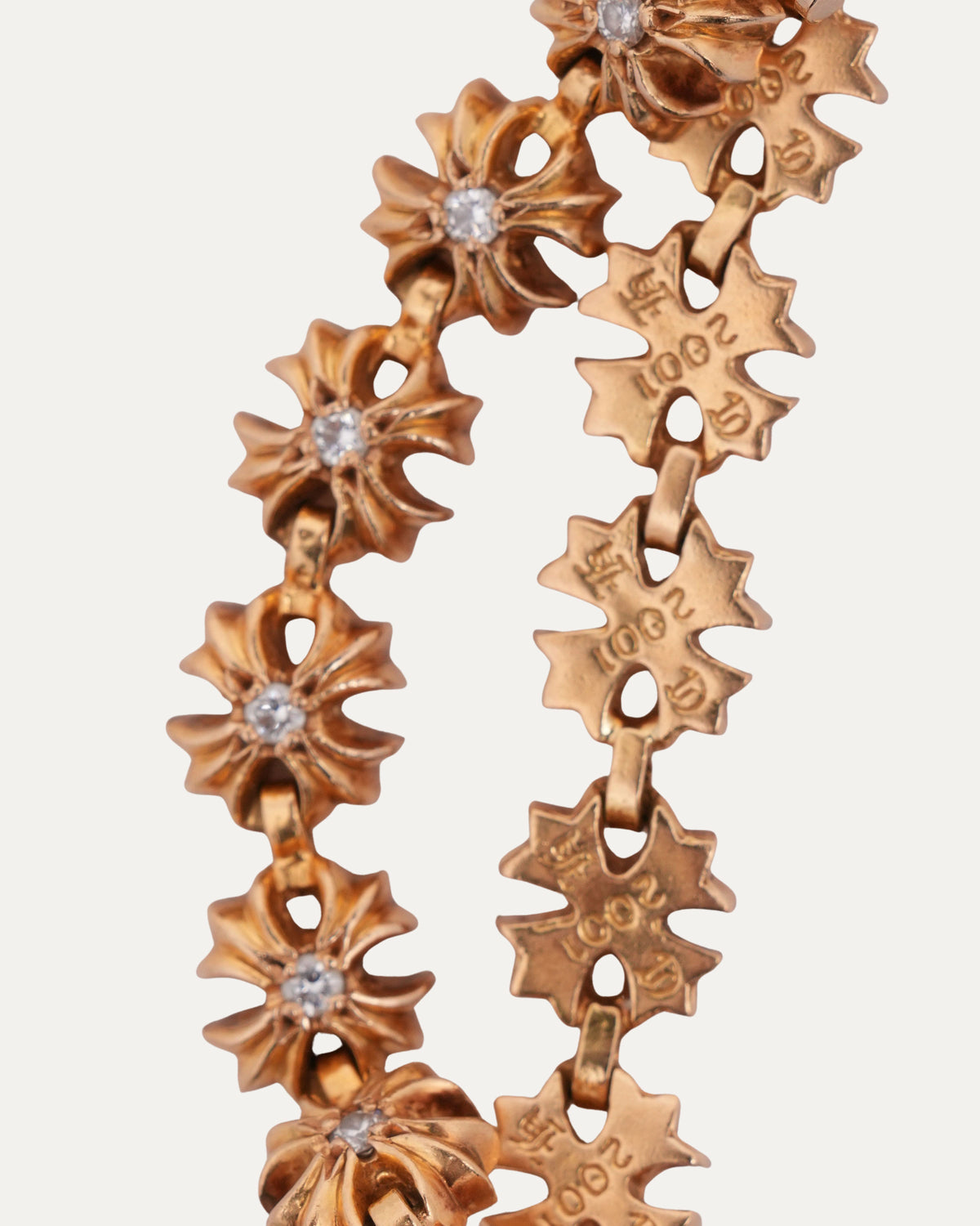 Gold Diamond Tiny Plus Bracelet