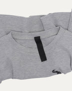 Cropped Embroidered Thermal Long Sleeve T-Shirt